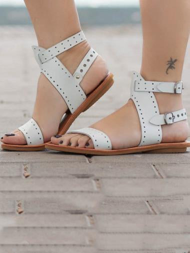 Open Toe Flat Sandals Shoes
