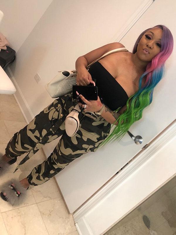 Plus Size Camouflage Printed Track Pants