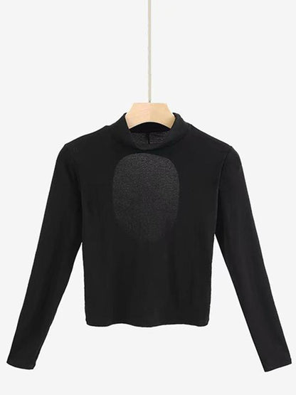 Back Hole Long Sleeve Tees