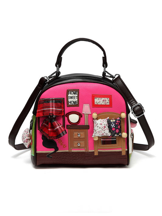 Furniture Cartoon Embroidery Handbag