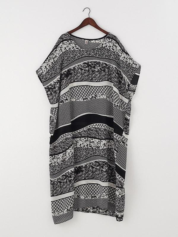 Original Printed Round-Neck Dress