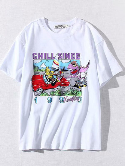 Graffiti Printed Short Sleeve Tees