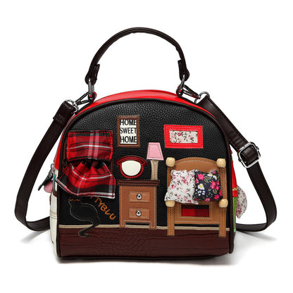 Furniture Cartoon Embroidery Handbag