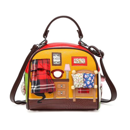 Furniture Cartoon Embroidery Handbag