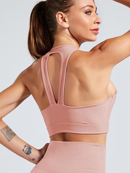 Solid Elasticity Wireless Shockproof Sports Bra