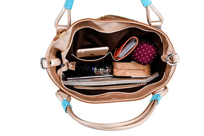 Wine glass cartoon Fashion bright leather personality creative embroidery bag