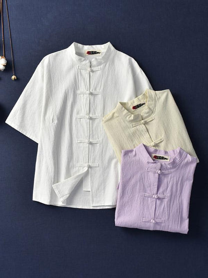 Vintage Forg Solid Short Sleeves Shirt