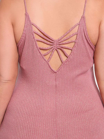 Stylish Slim Plus Size Mini Dress