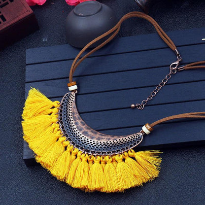 Fashion tassel Retro necklace