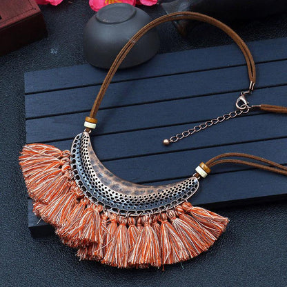 Fashion tassel Retro necklace