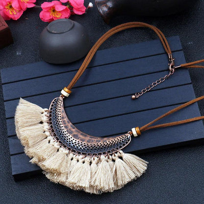 Fashion tassel Retro necklace