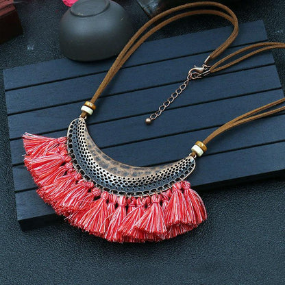 Fashion tassel Retro necklace