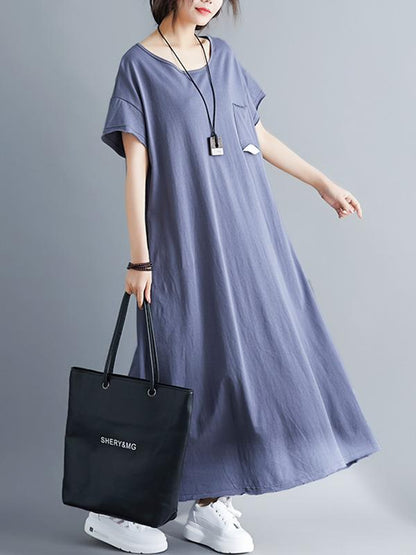 Loose A-line Slimmer Long Dress