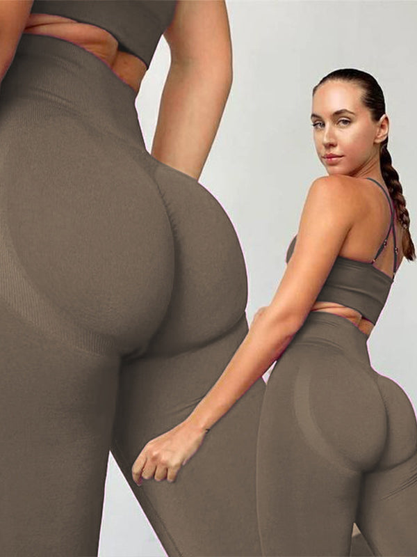 Wrap High Waisted Solid Color Leggings