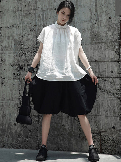 Stylish Solid Color Knickerbockers Shorts Bottoms