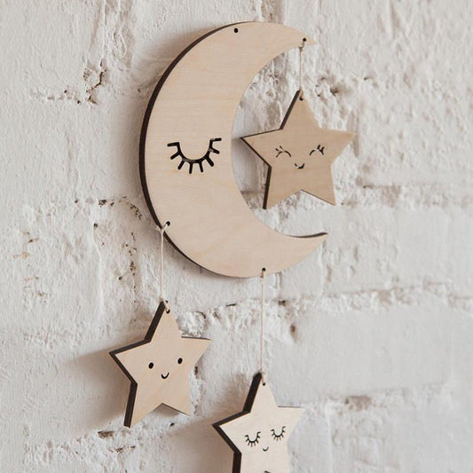 Eyelash Moon Star Hanging Ornament Home Decoration
