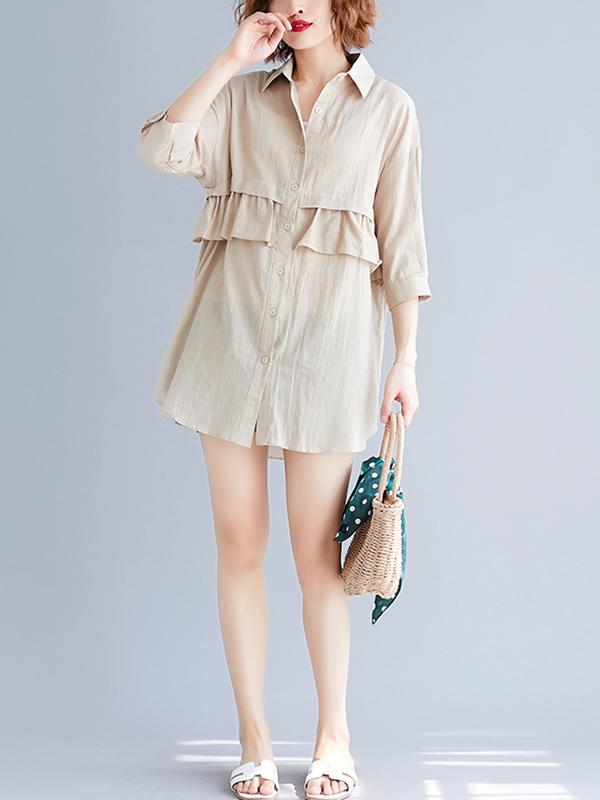 Loose Stringy Selvedge Light Blouse Shirt