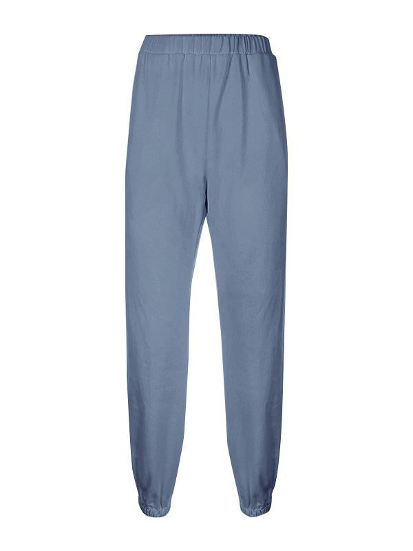 Simple Solid Color Athletic Pants