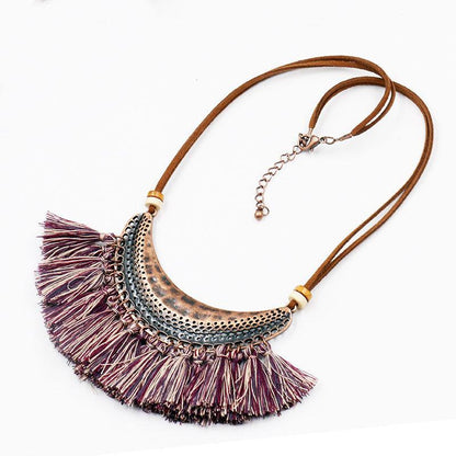 Fashion tassel Retro necklace