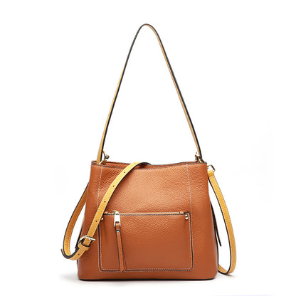 Cowhide Leather Single Shoulder Messenger Bag