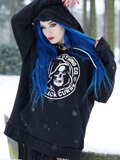 Casual Loose Printed Letters Hoodies&Sweatshirt