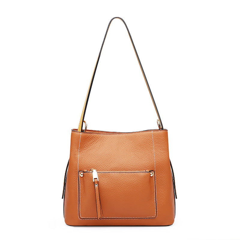 Cowhide Leather Single Shoulder Messenger Bag