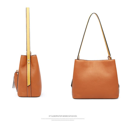 Cowhide Leather Single Shoulder Messenger Bag