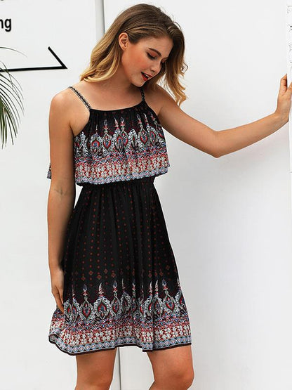 Bohemia Polka-Dot Spathetii Beach Midi Dress