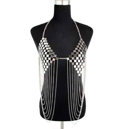 Metal chain flow body chain