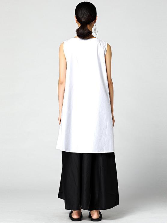 Original Asymmetric Designed Striped Blouse in Loosen Style