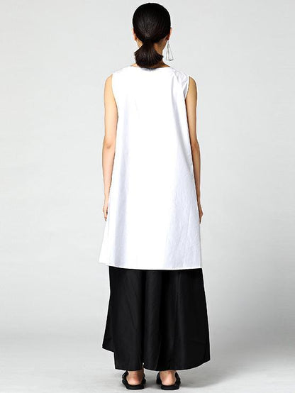 Original Asymmetric Designed Striped Blouse in Loosen Style