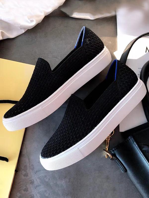 Solid Color Simple Casual Flat Shoes