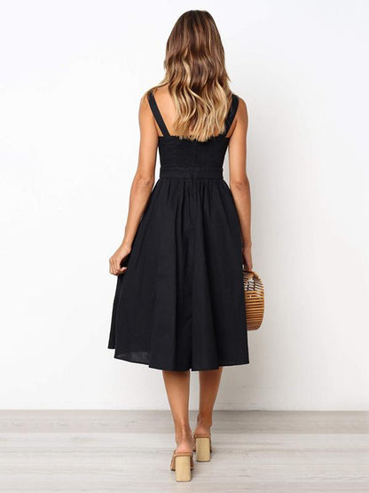 Simple Halter Slip Sexy Midi dress