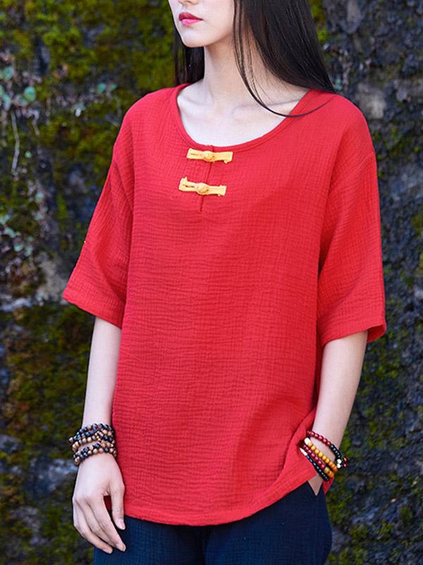 Cotton Linen Forg T-Shirt