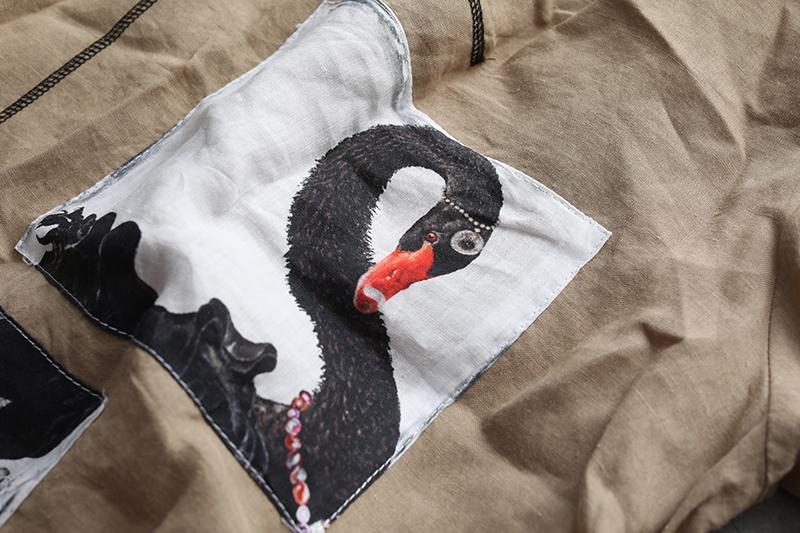 Summer Short Sleeve Pockets Casual Khaki Dress