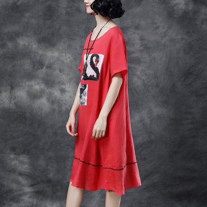 Summer Short Sleeve Pockets Casual Khaki Dress