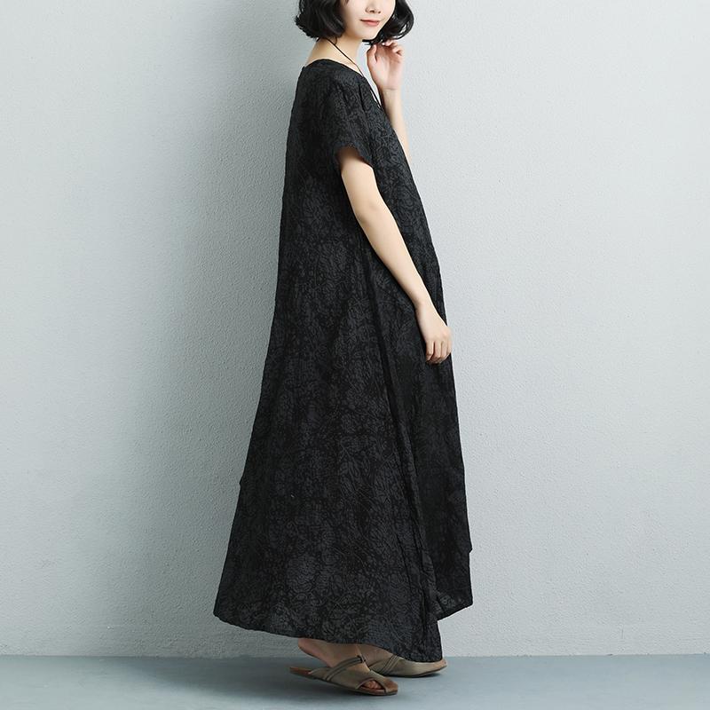 Summer Casual High-low Hem Short Sleeve Dress