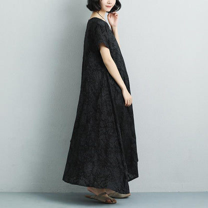 Summer Casual High-low Hem Short Sleeve Dress