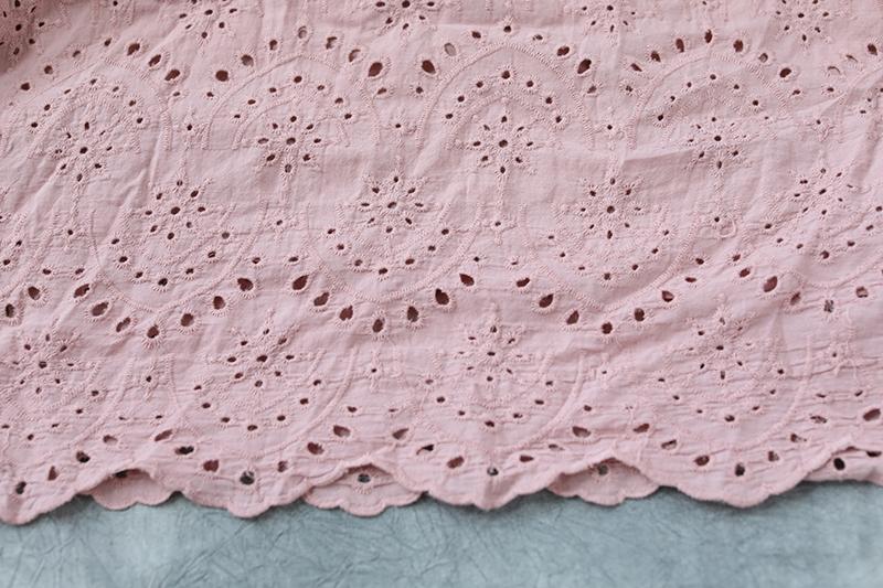 Summer Short Sleeve Lacing Pleated Pink Casual Dress