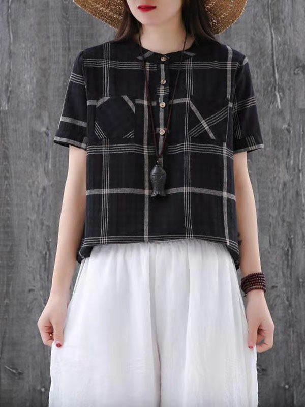 NATIONAL STYLE PLAID SHIRT