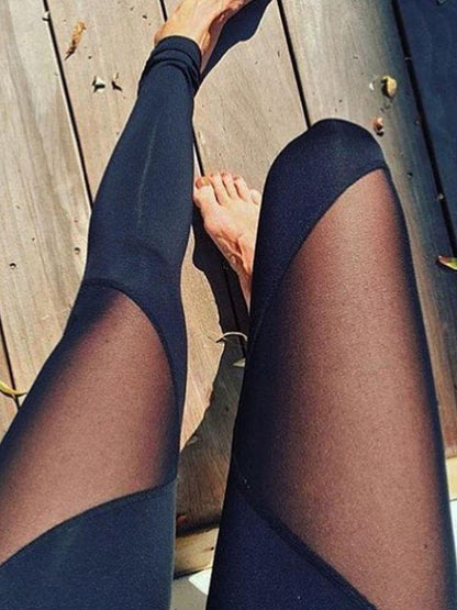 Hollow Solid Sports Yoga Leggings