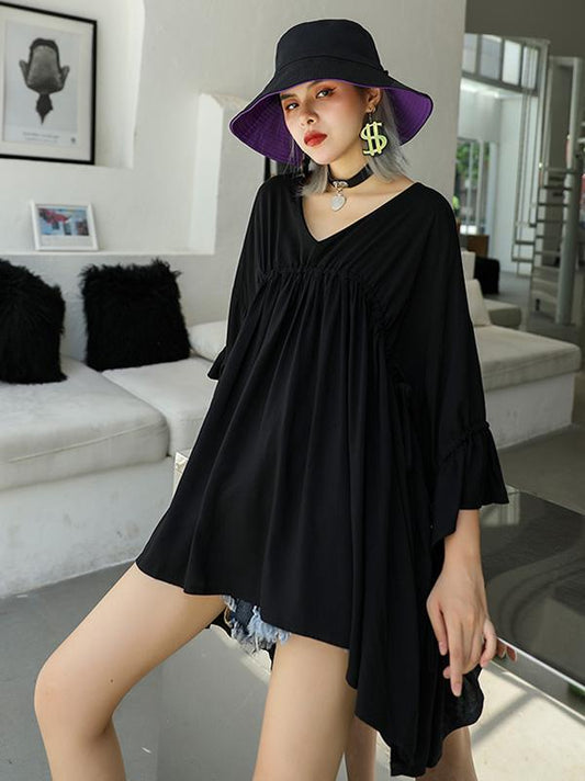 Summer Loose A-line High-low Dress