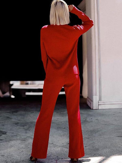Fashion Knitting 4 Colors Suits