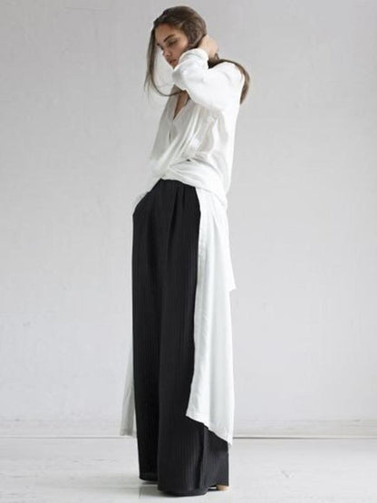 Loose Split-side Long Shirt