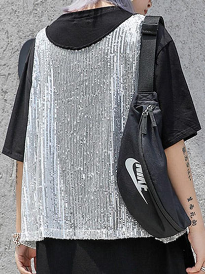 Loose Bling 2-pieces Midi Dress
