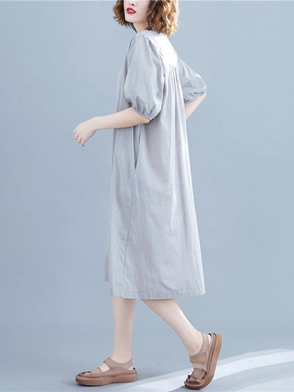 Loose Oversize Solid  Dress
