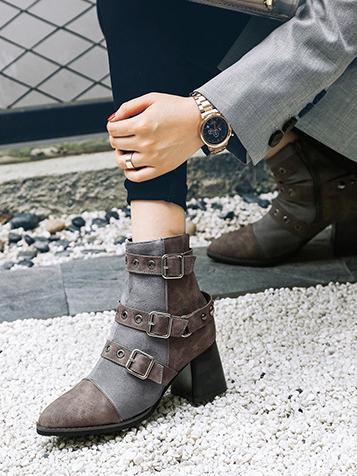 Fashion Bandage Ankle Boots Shoes