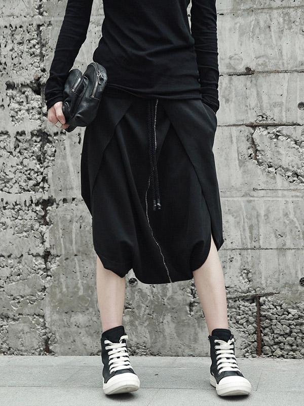 Loose Cropped Harem Pants