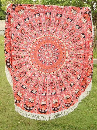 Bohemia Tasseled Round Beach Mat