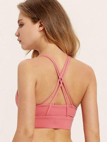 Sexy Plain Backless Sports Bras